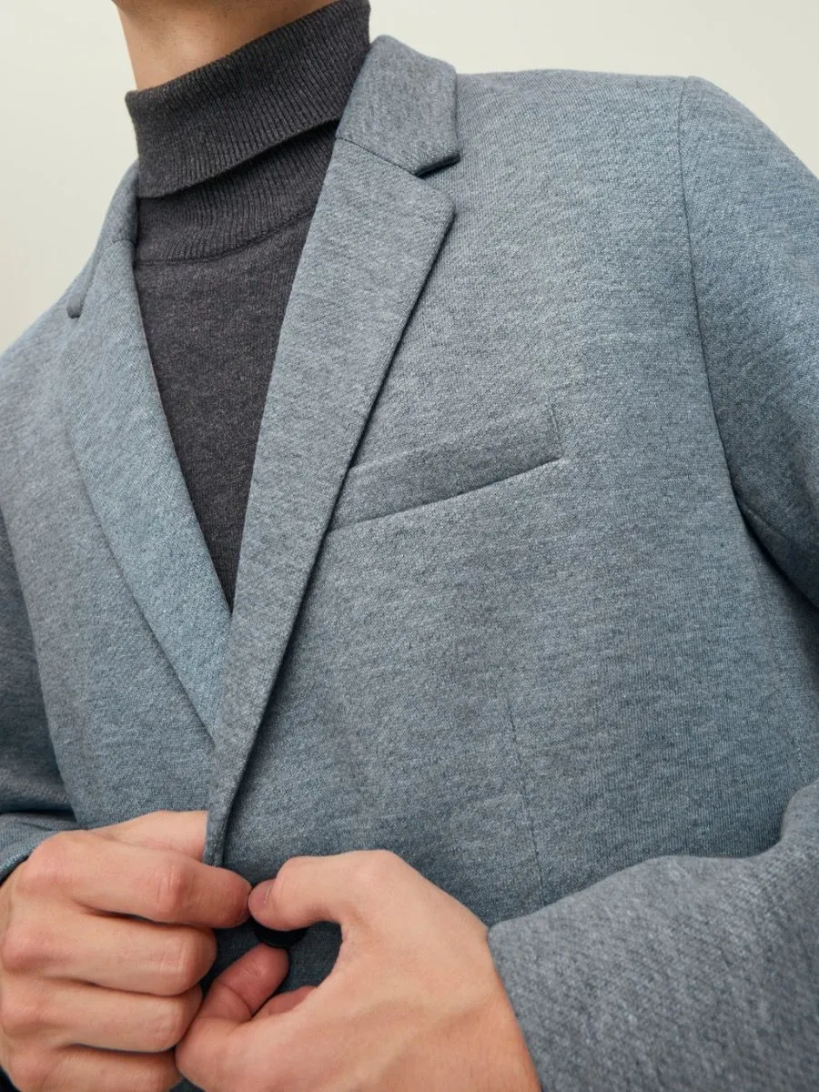 Light Grey Long Marco Coat Jacket by Jack & Jones