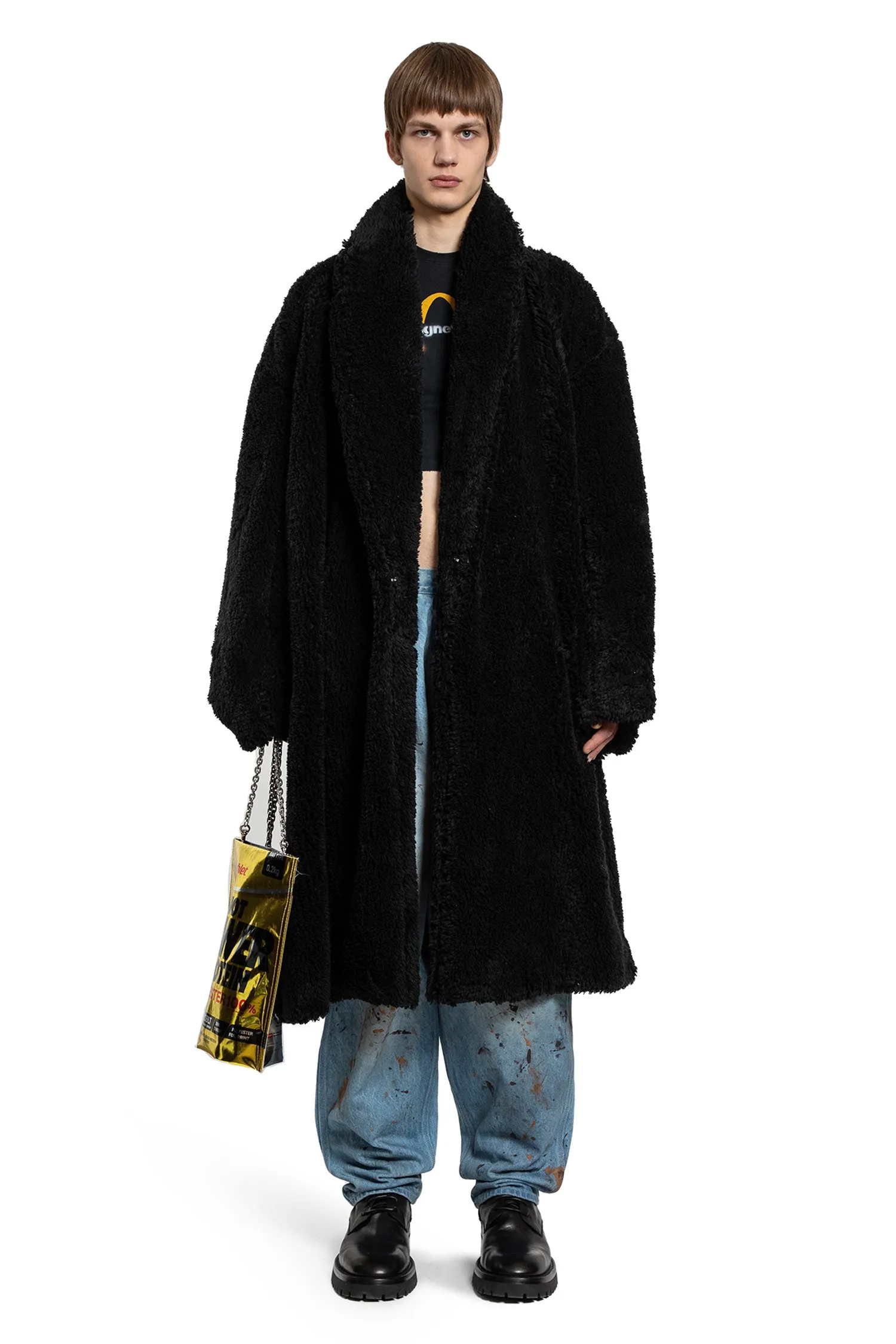 Long Fur Coat in Organic Cotton by Doublet