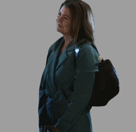 Long Green Coat for Dr. Meredith from Grey’s Anatomy