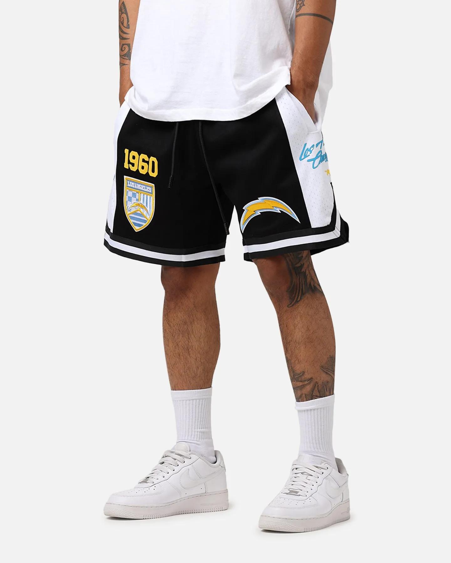 Los Angeles Chargers Fast Lane 2.0 Black Shorts by Pro Standard