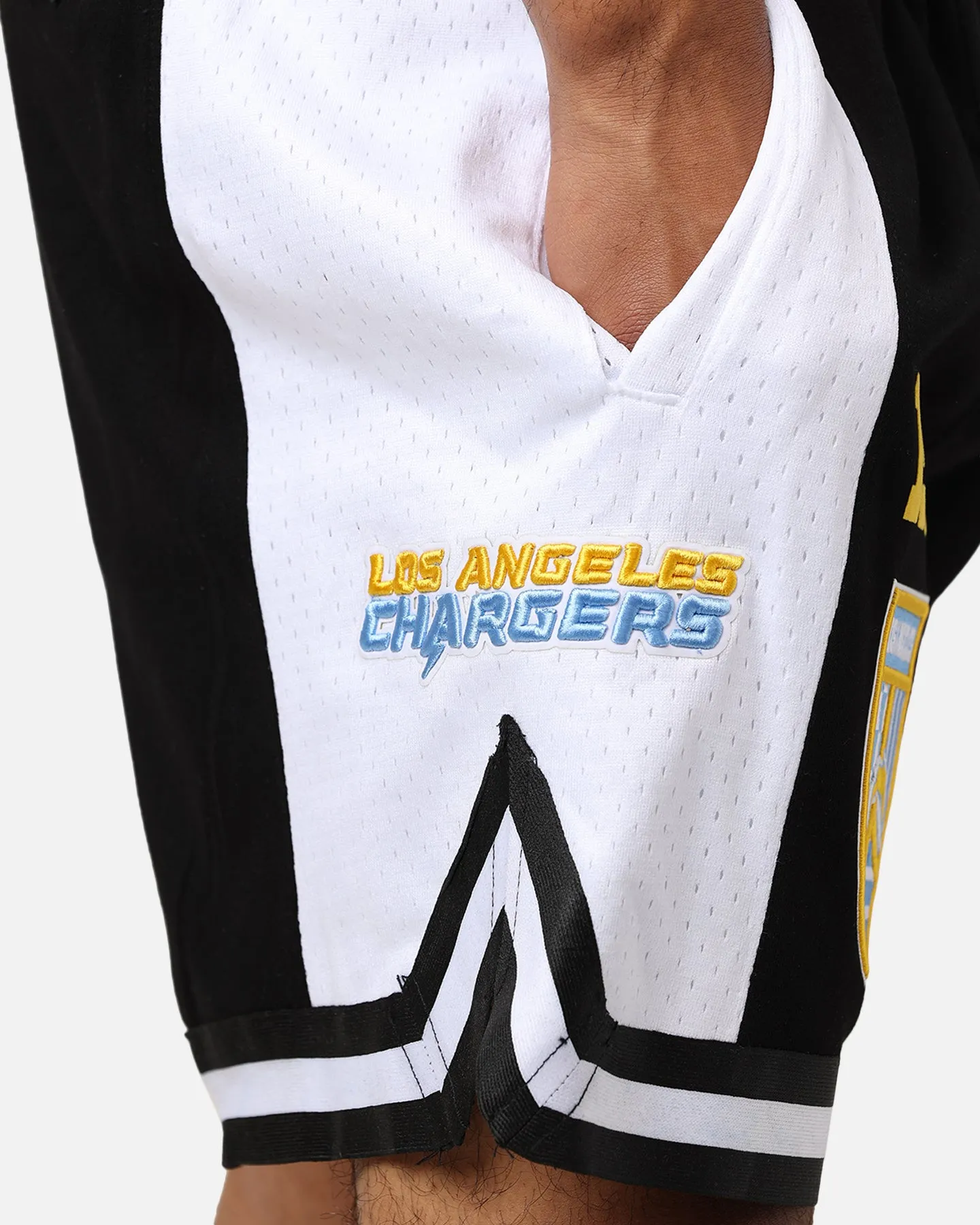 Los Angeles Chargers Fast Lane 2.0 Black Shorts by Pro Standard