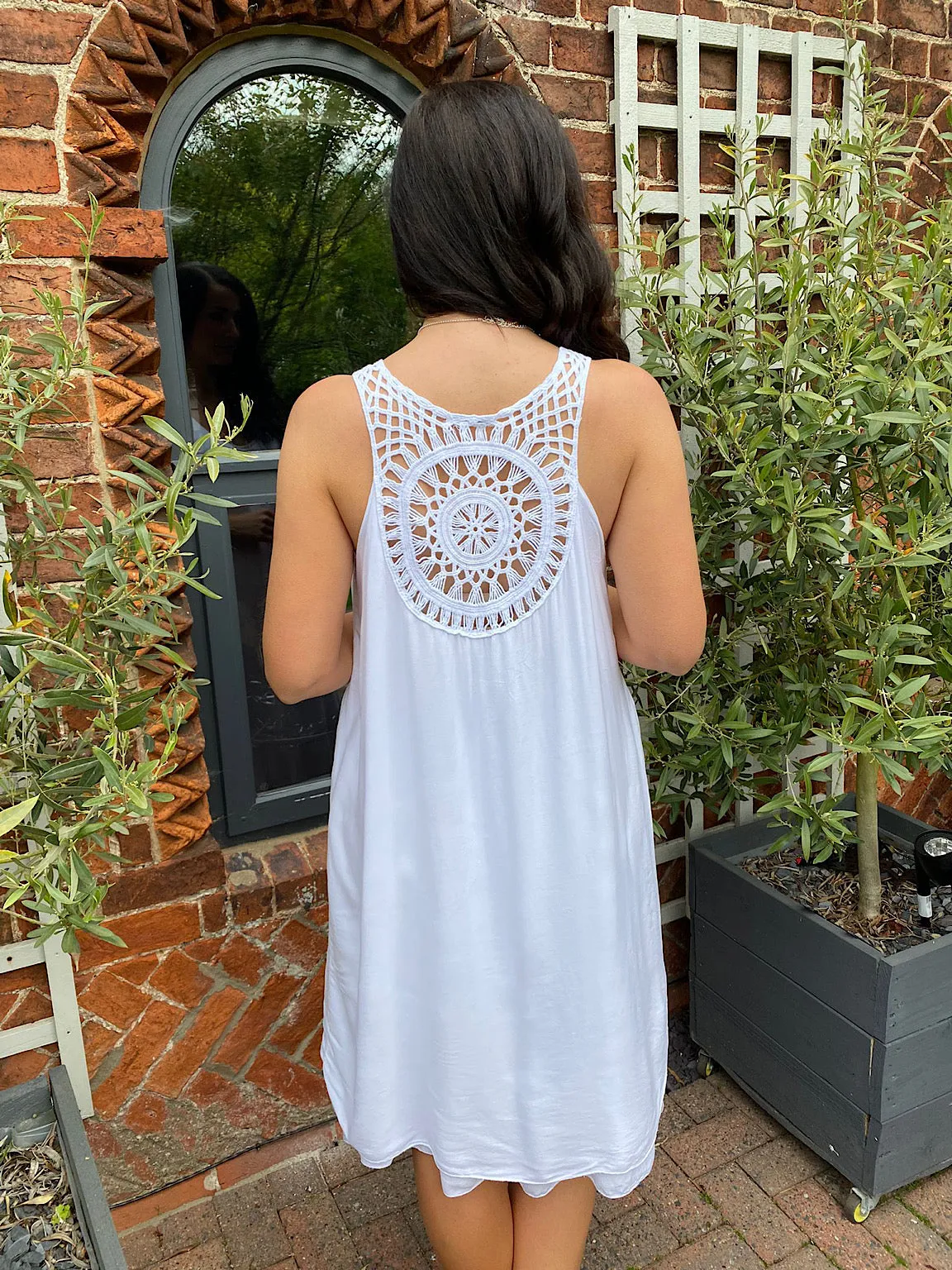 Lucy Crochet Back Dress