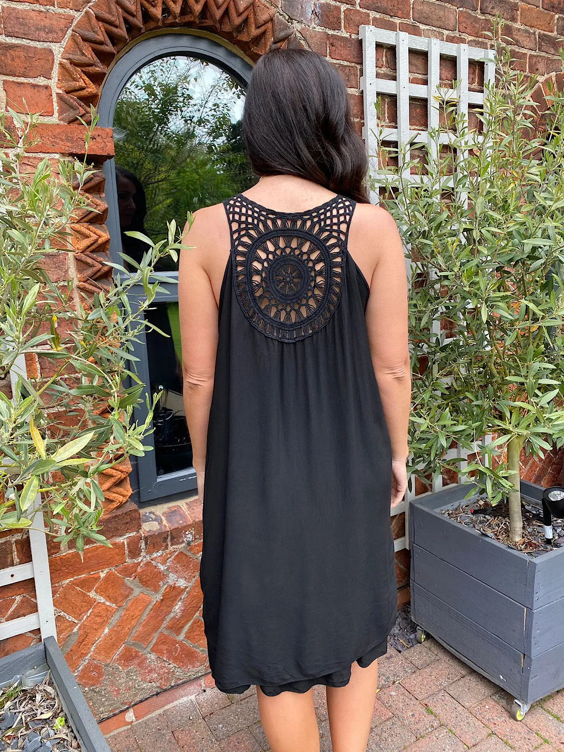 Lucy Crochet Back Dress