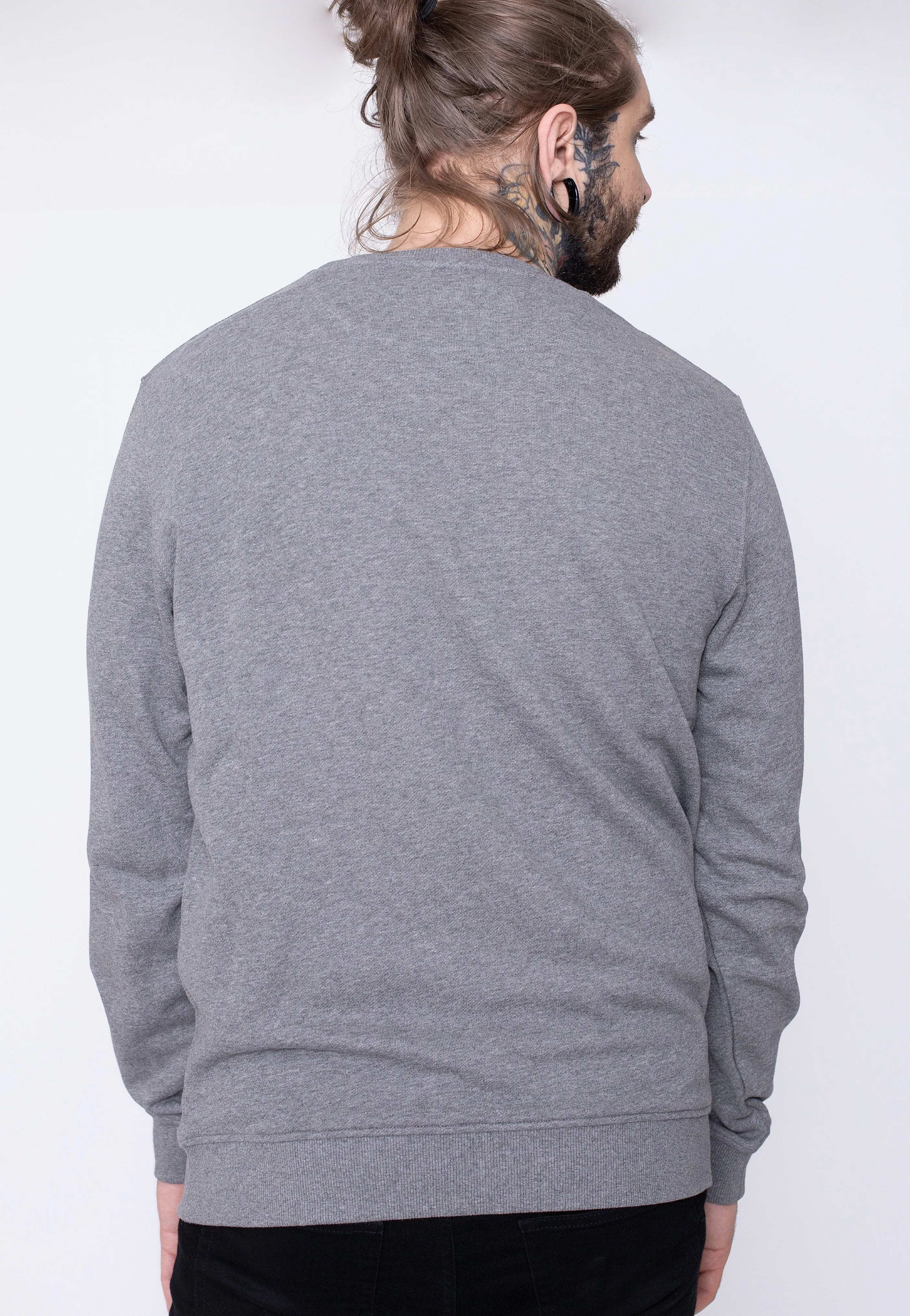 Lyle & Scott Crew Neck Mid Grey Marl Sweater