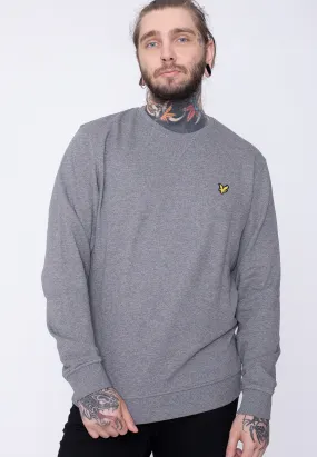 Lyle & Scott Crew Neck Mid Grey Marl Sweater