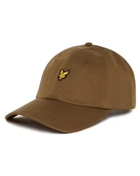 Lyle and Scott Cotton Baseball Cap in Olive