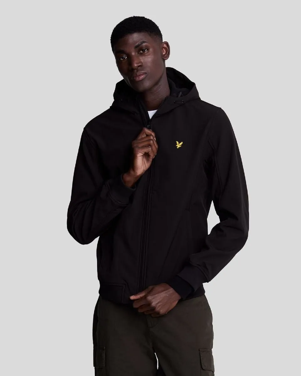 Jet Black Lyle & Scott Softshell Jacket