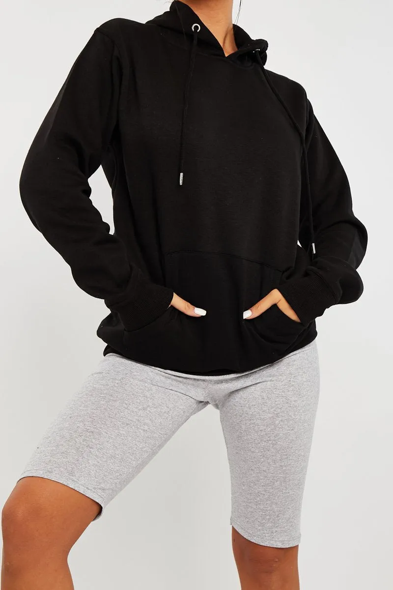 Maia Hoodie - Black Soft Fleece