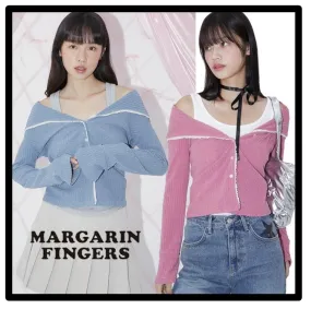 Margarin Fingers Cardigans | Casual Street Style Logo Clothing