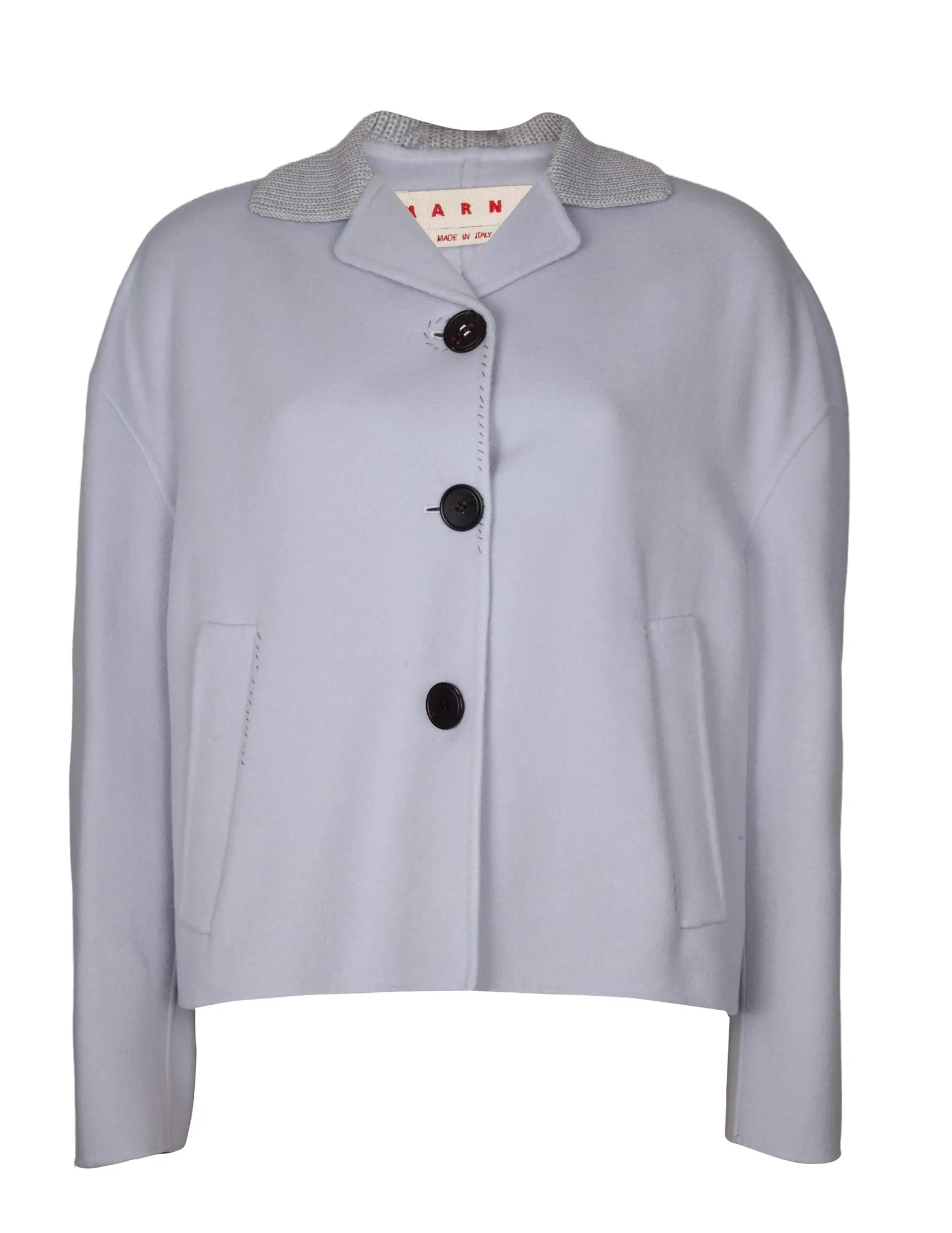 Marni Grey Wool Cashmere Jacket