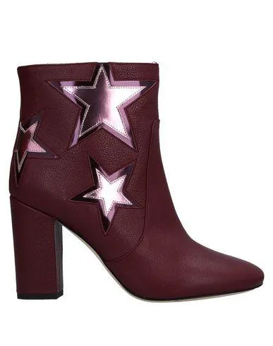 Maroon Women's Ankle Boots - Size 2 UK