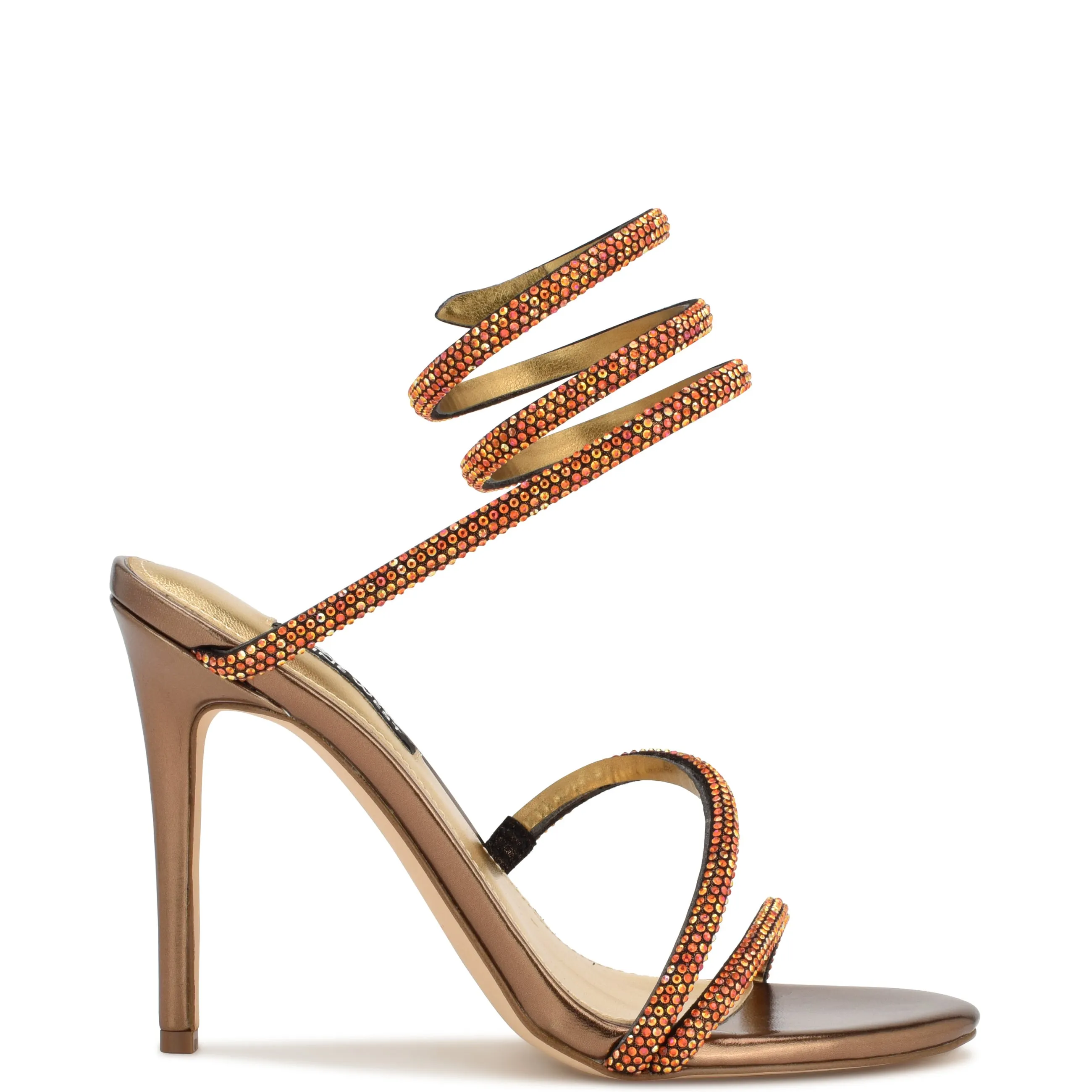 Ankle Wrap Heeled Sandals by Maskil