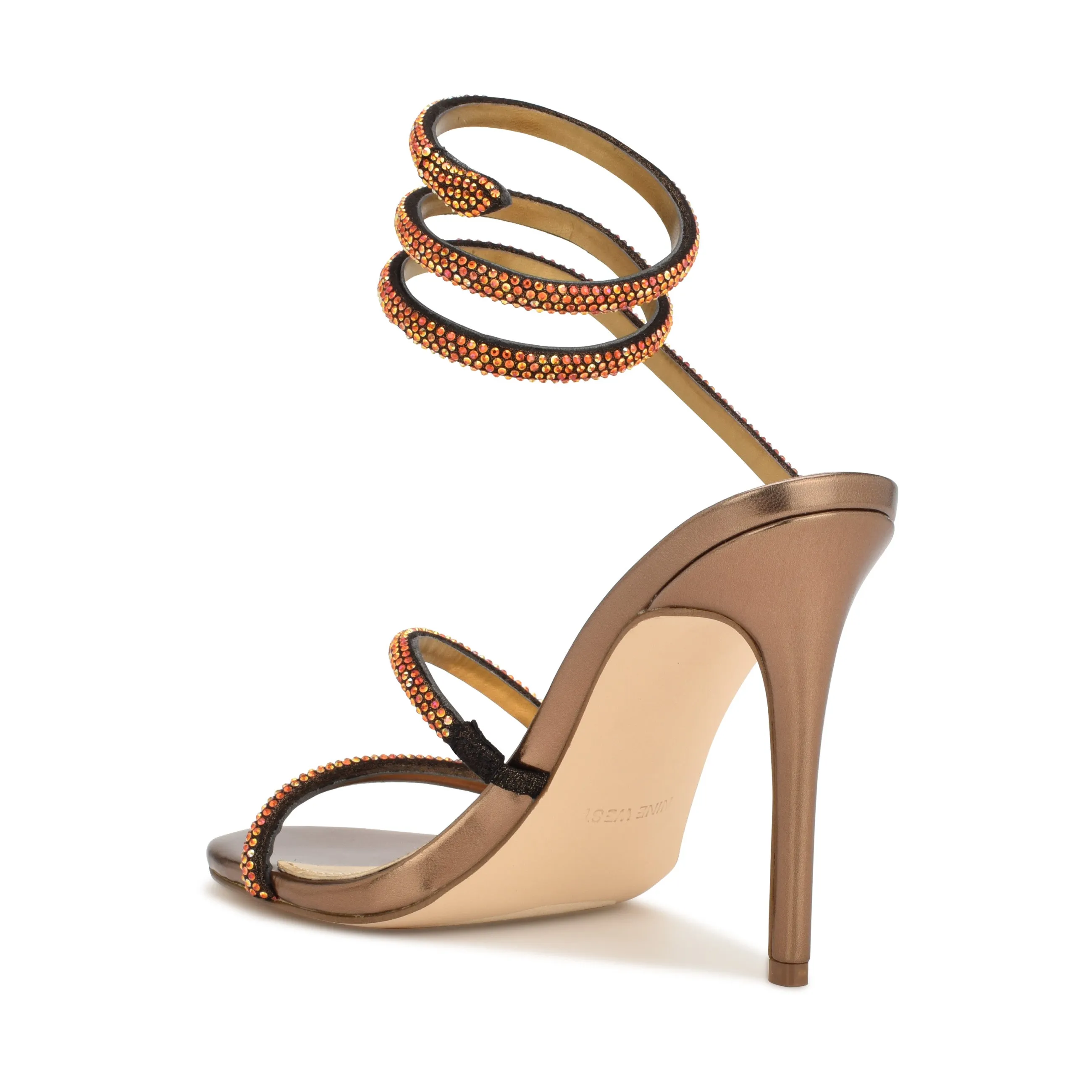 Ankle Wrap Heeled Sandals by Maskil