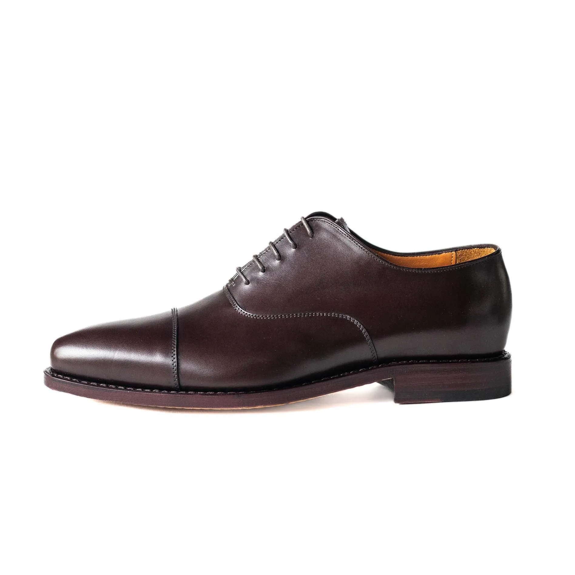 Dark Brown Men's Cap Toe Oxford 98060