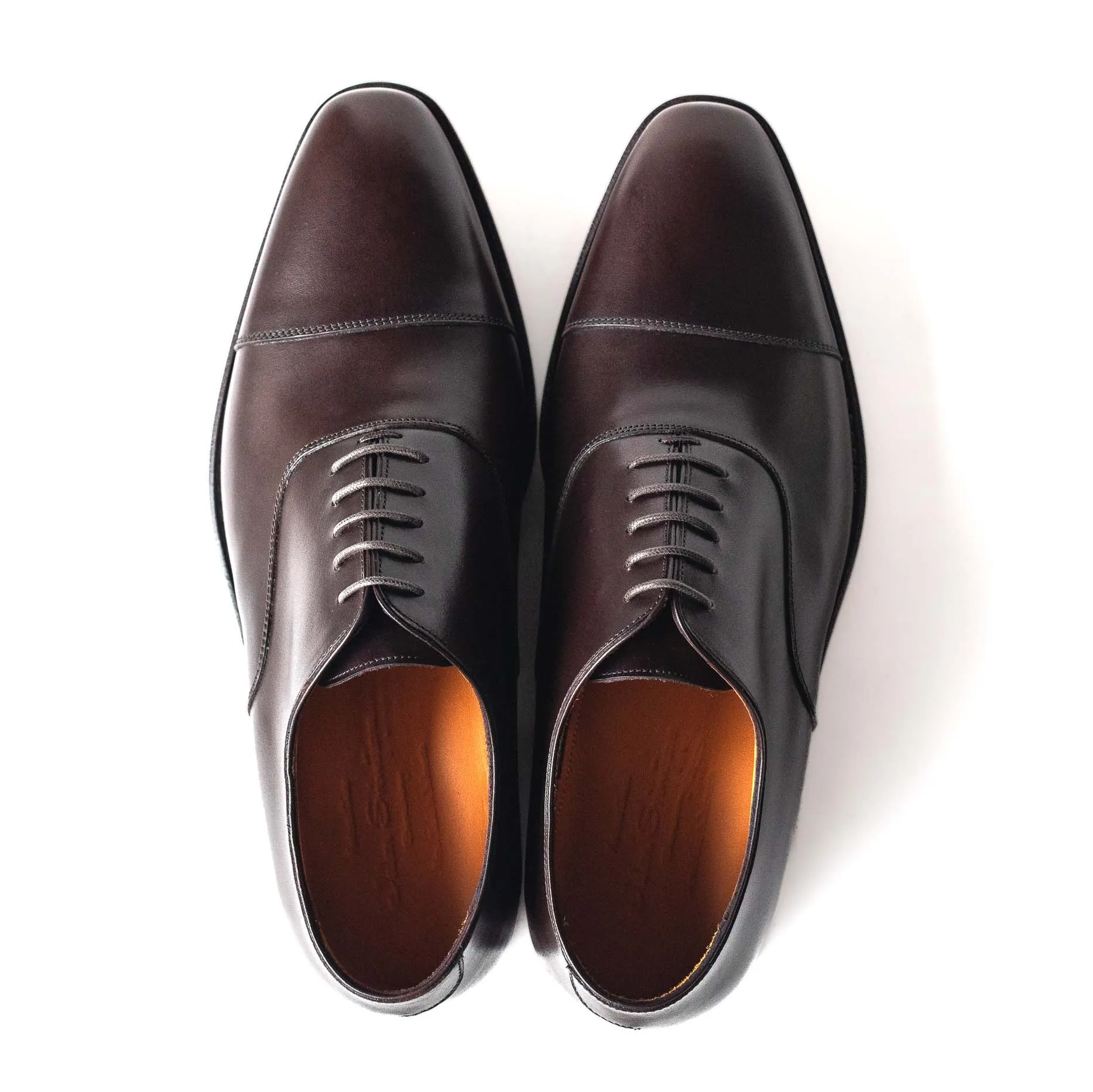 Dark Brown Men's Cap Toe Oxford 98060