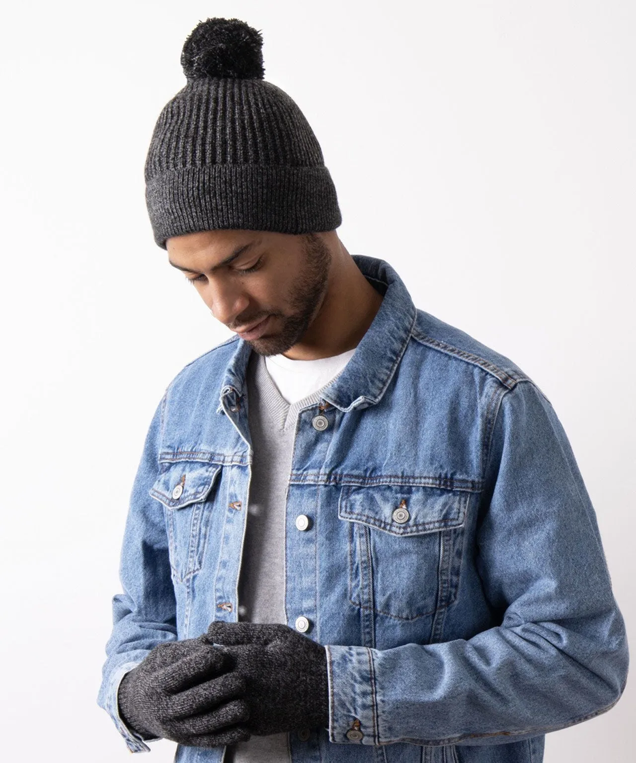 Mens Hat and Glove Set by Totes