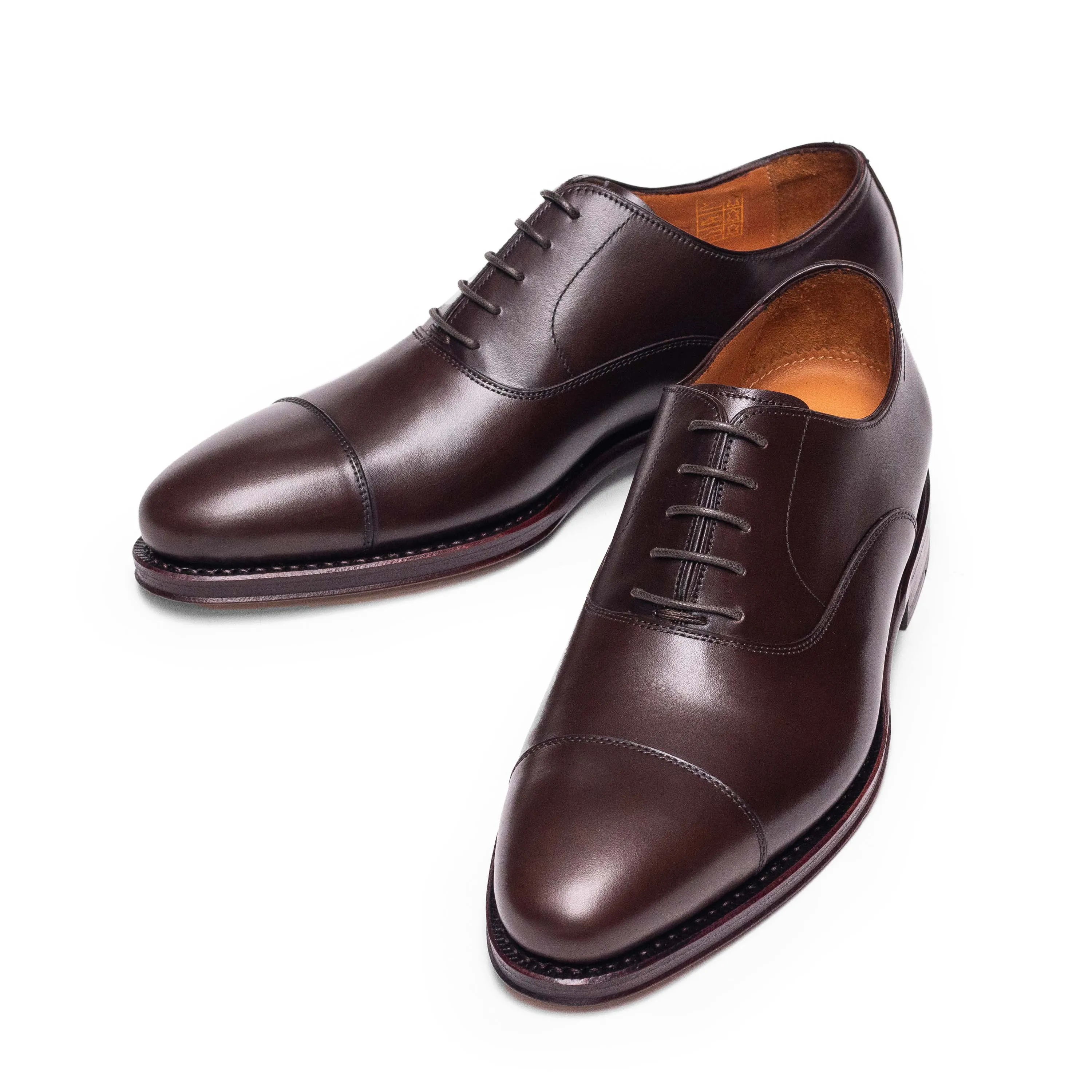 Dark Brown Calf Men's Oxford Cap Toe 98317