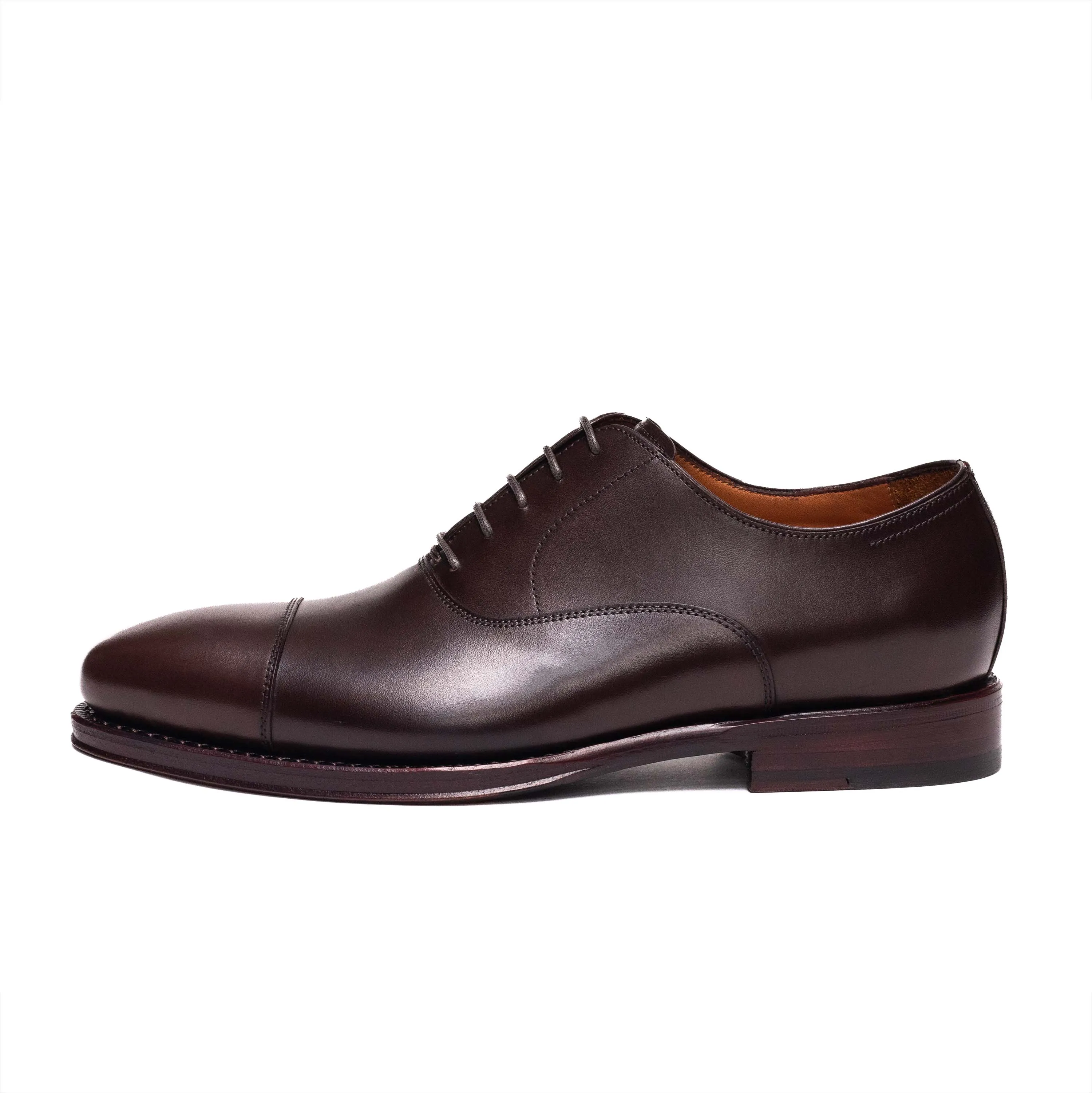 Dark Brown Calf Men's Oxford Cap Toe 98317