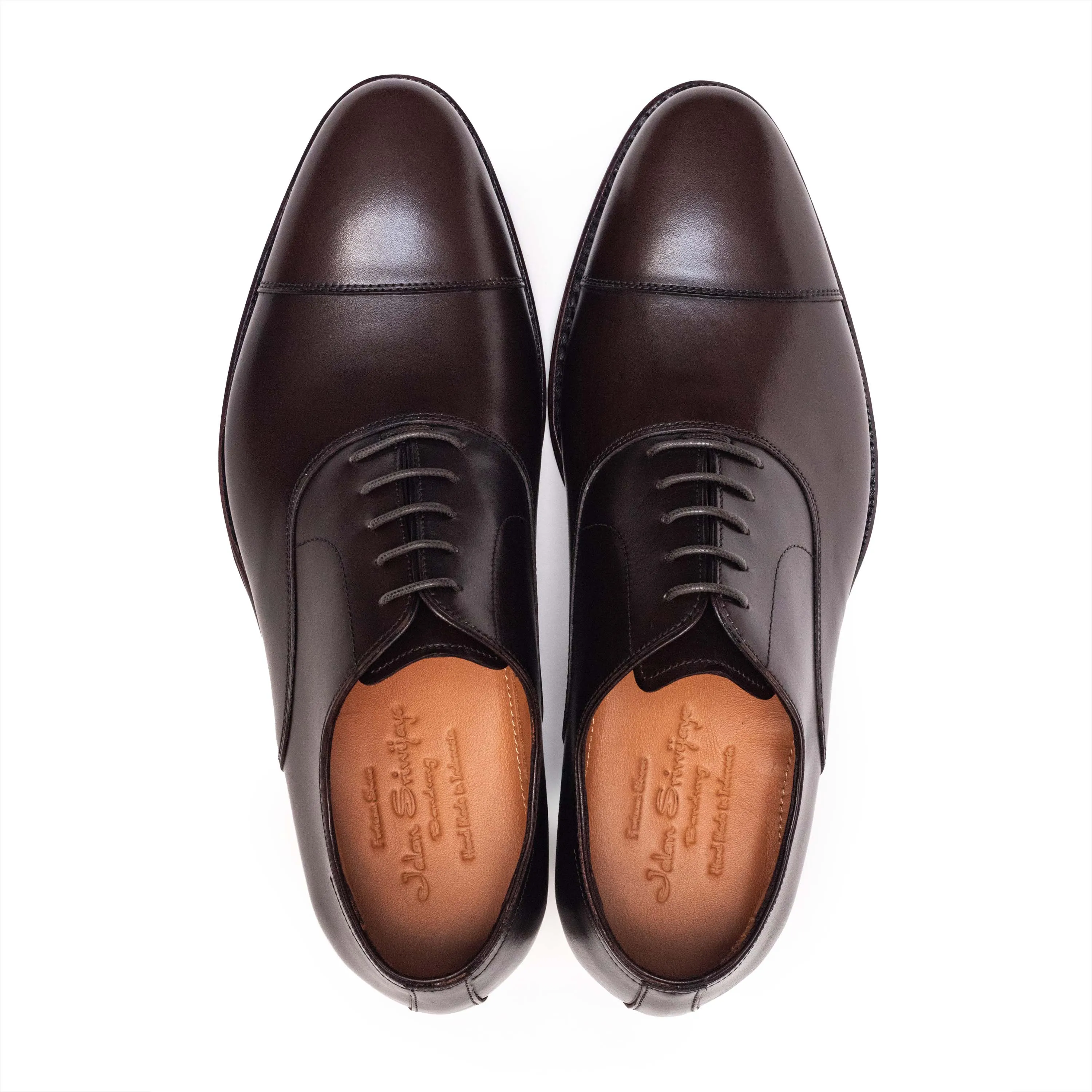 Dark Brown Calf Men's Oxford Cap Toe 98317