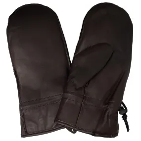 Premium Leather Men's Mittens with Glove Fingers Inside