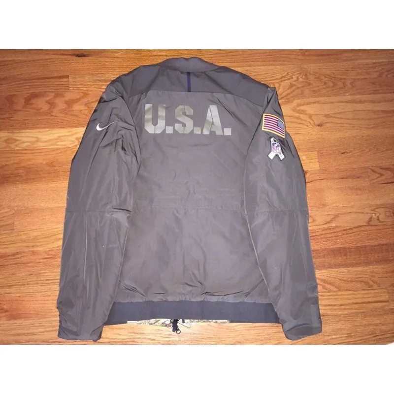 Indianapolis Colts Grey Bomber Jacket by Messiah - William Collection