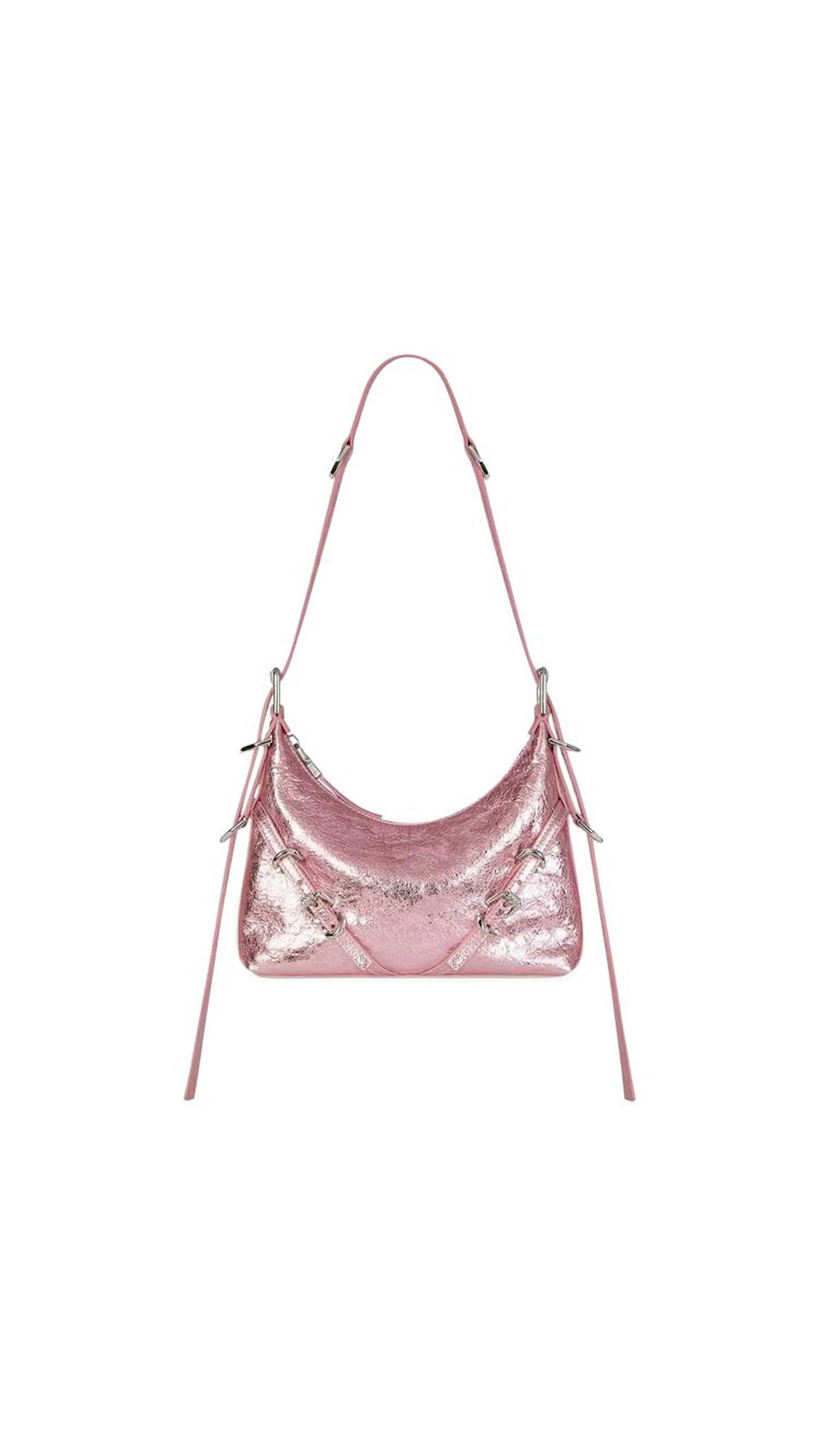 Mini Voyou Bag Laminated Leather - Shiny Pink