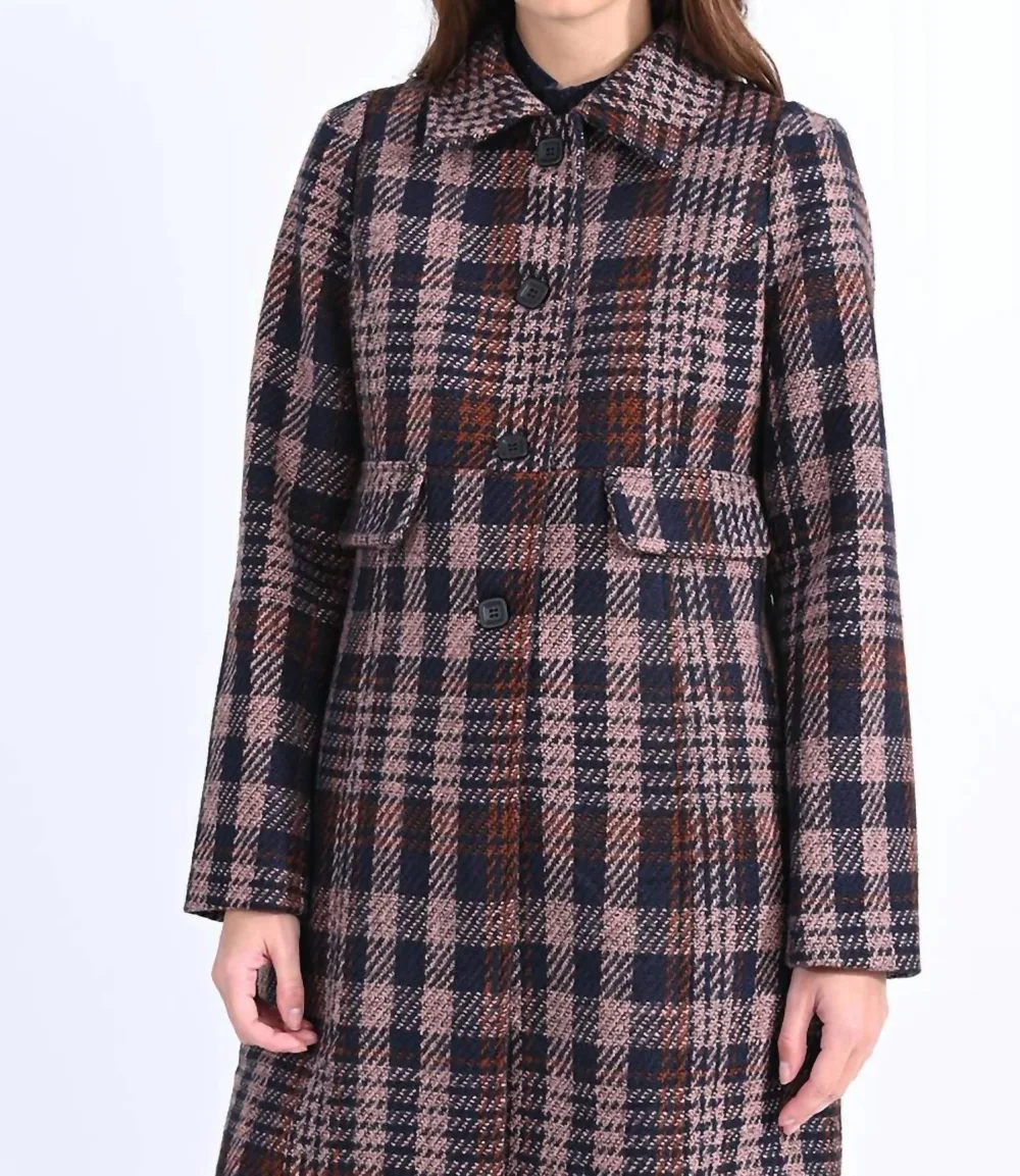 MOLLY BRACKEN - Checkered Woven Jacket