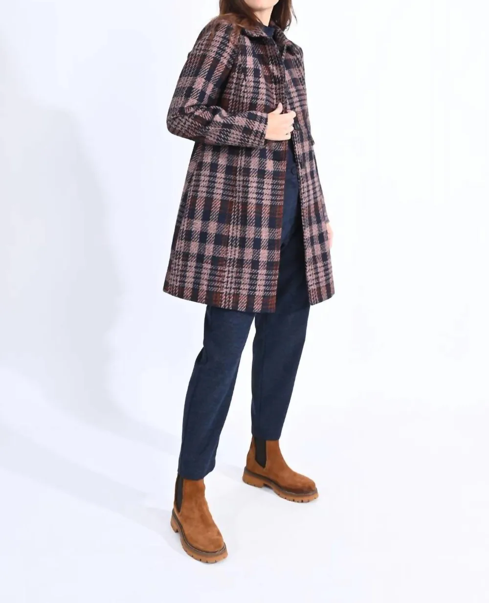 MOLLY BRACKEN - Checkered Woven Jacket