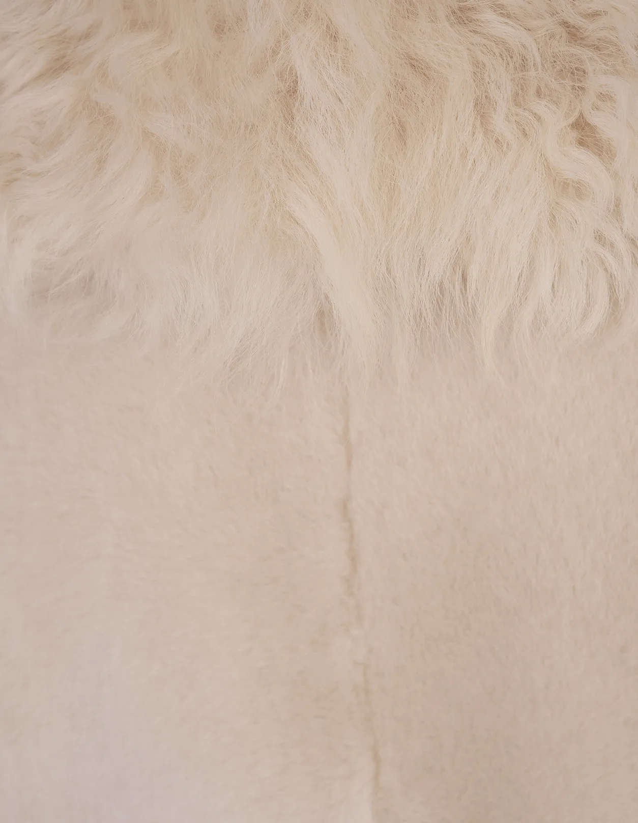 Morris Sheepskin Coat in White by PAROSH