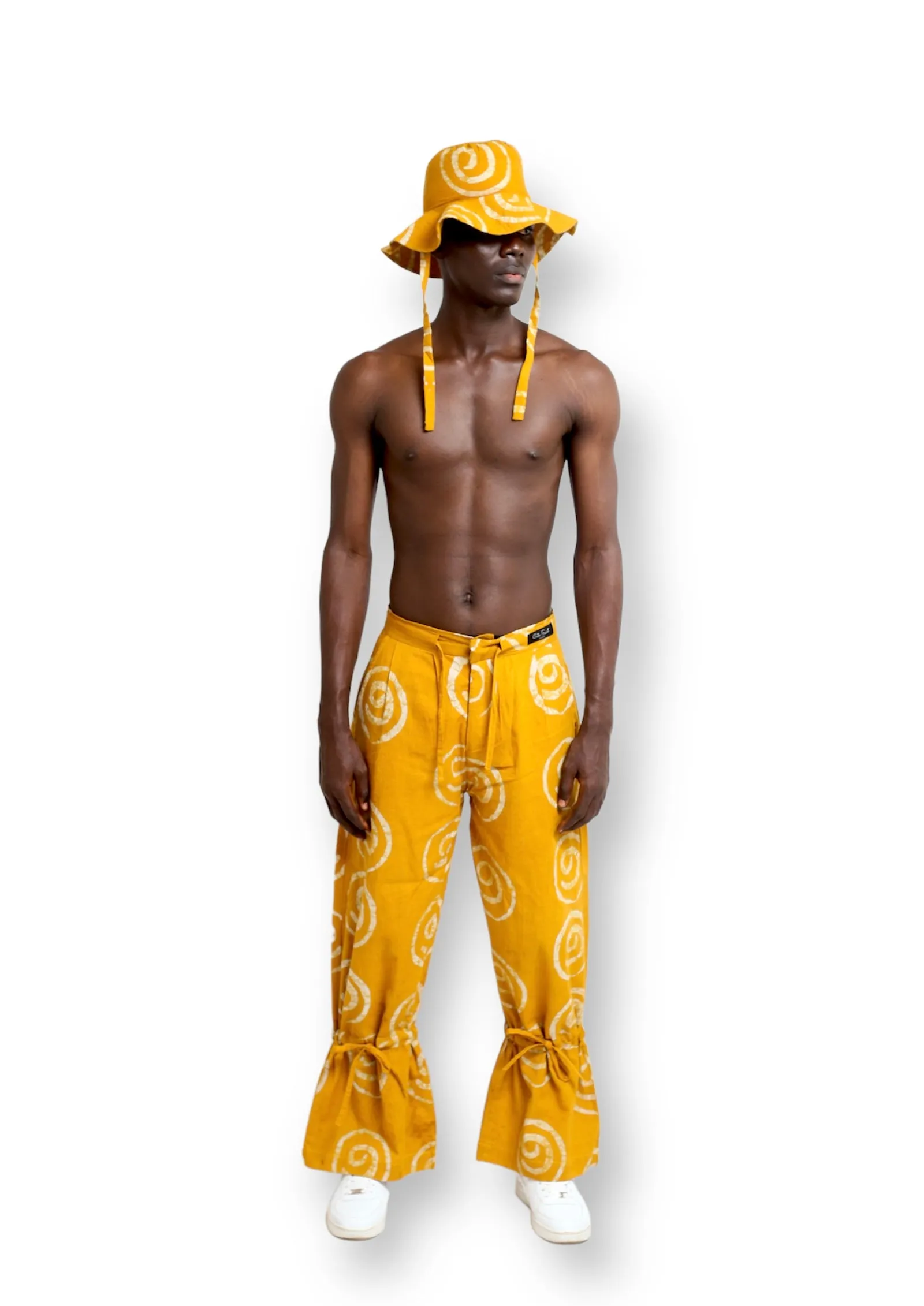 Moshalashi Yellow Cotton Trousers - Cute Saint