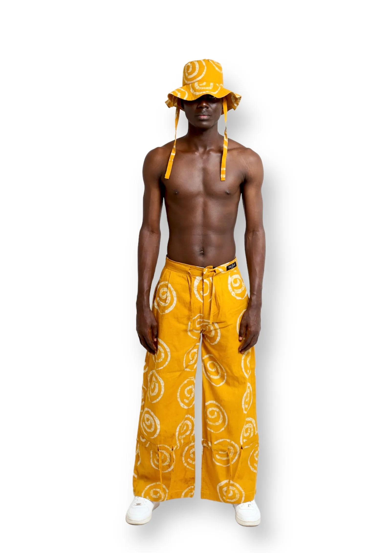 Moshalashi Yellow Cotton Trousers - Cute Saint