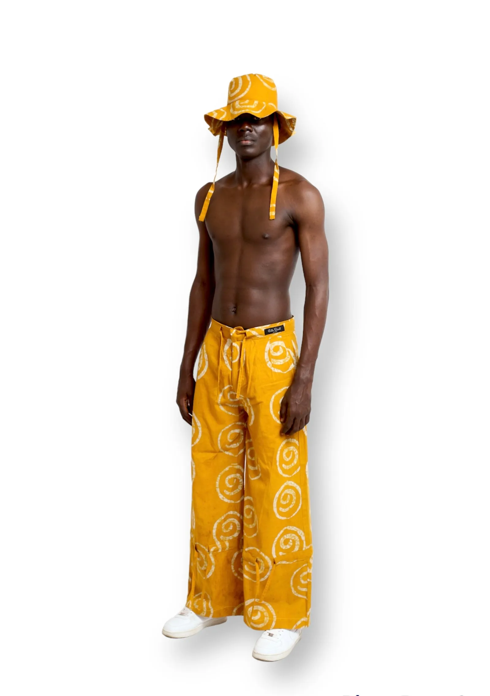 Moshalashi Yellow Cotton Trousers - Cute Saint