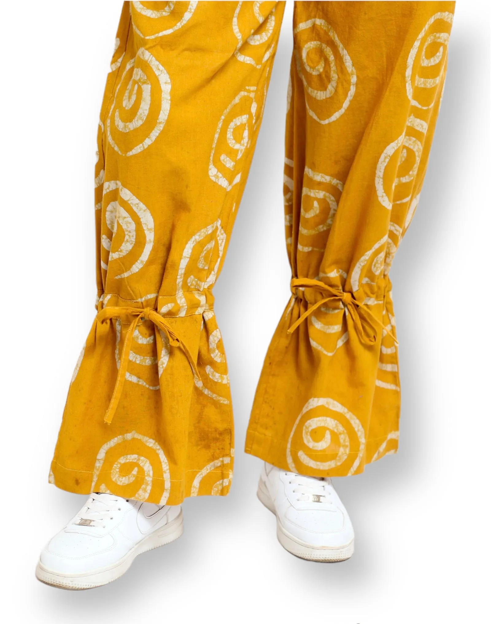 Moshalashi Yellow Cotton Trousers - Cute Saint