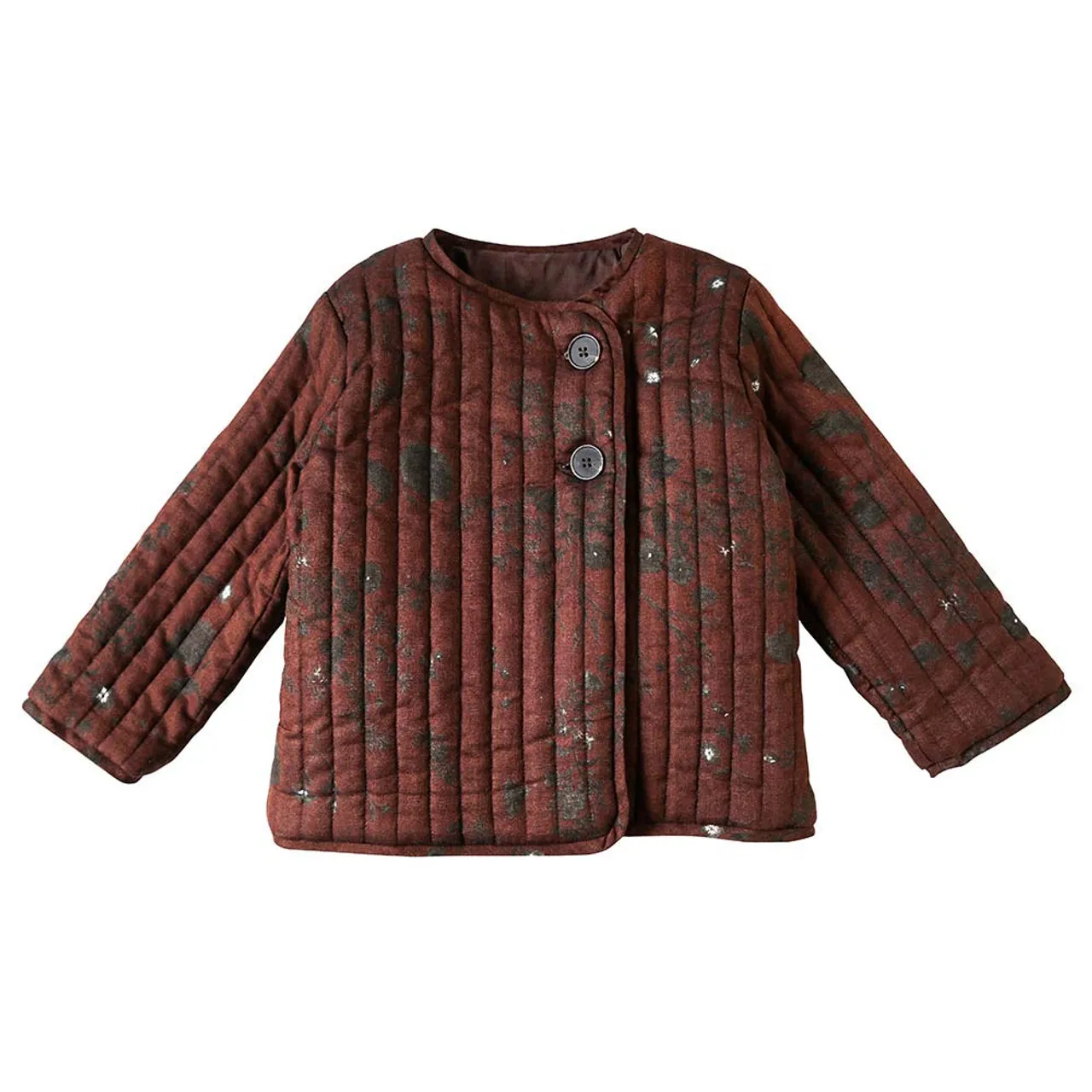 NAOMI ITO brown quilted jacket 80cm