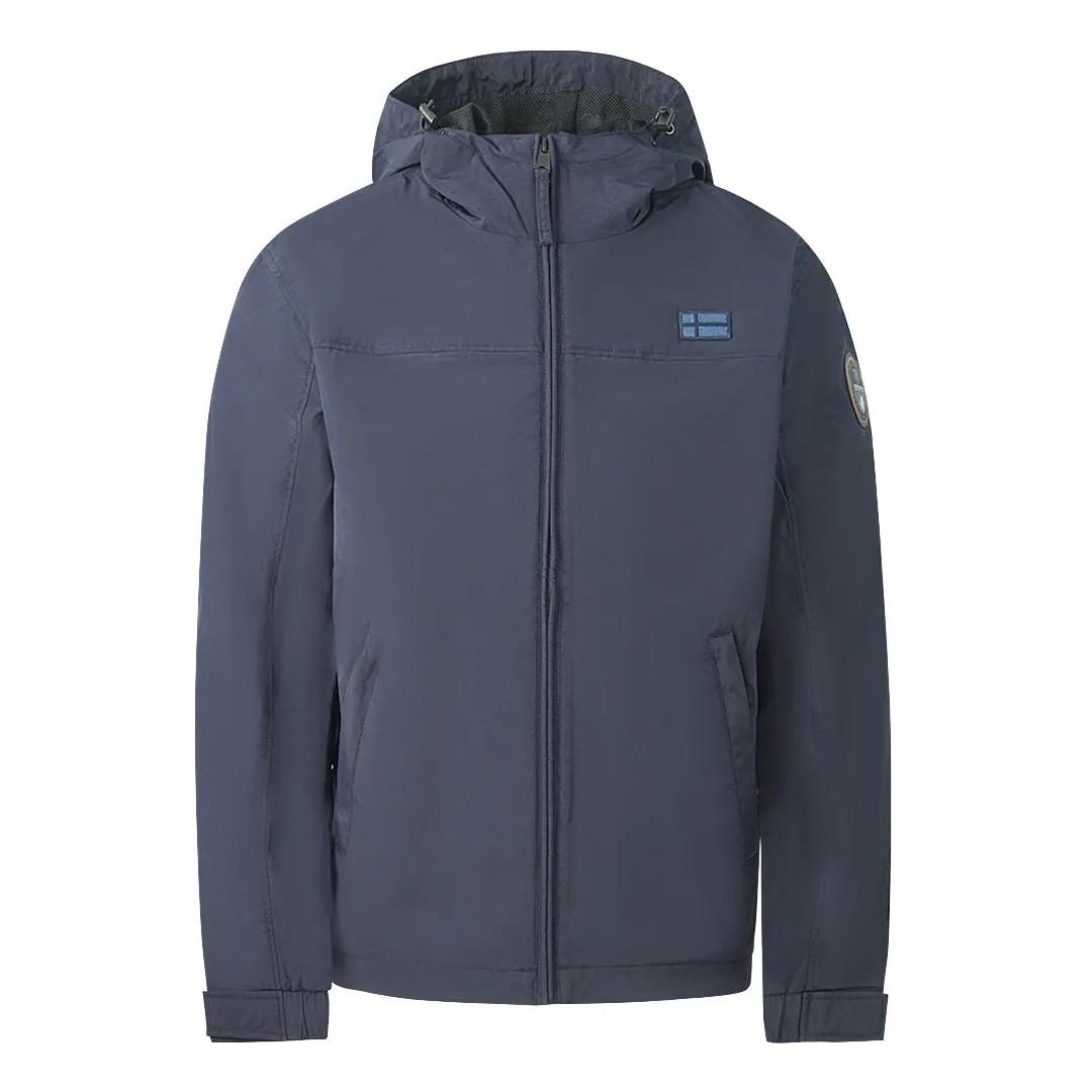 Napapijri Men's Navy Blue Shelter H 3 Jacket NP0A4F7P1761