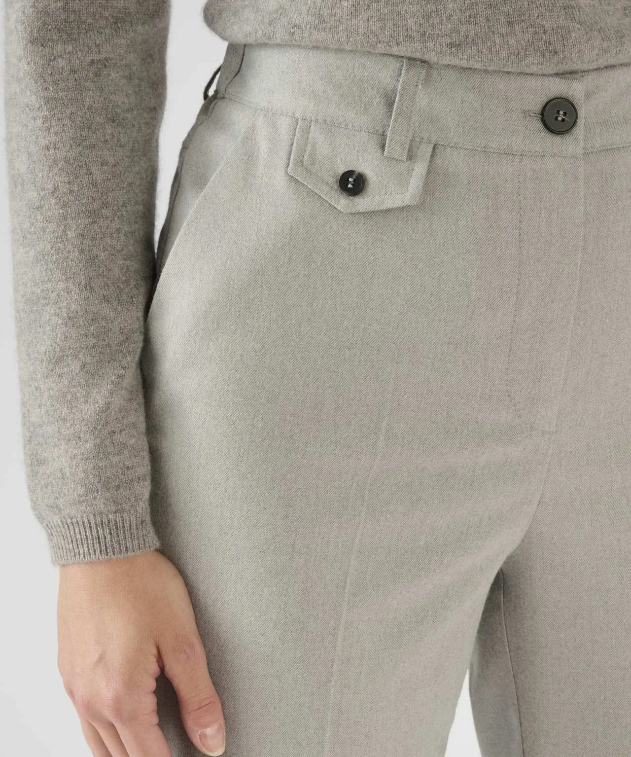 Pocket Detail Narrow Leg Trousers