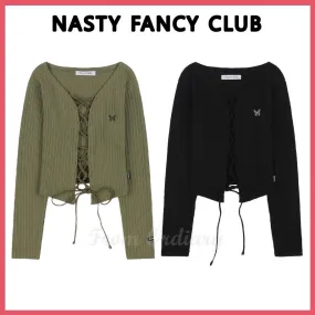 NASTY FANCY CLUB |Casual Street Style Logo Cardigans