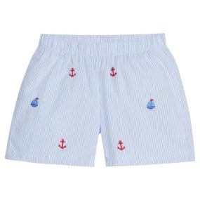 Nautical Embroidered Shorts