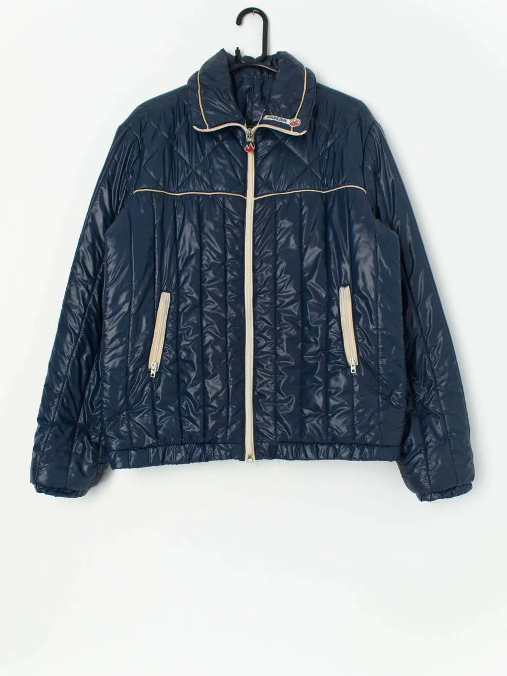 Navy Blue Padded Ski Jacket - Medium