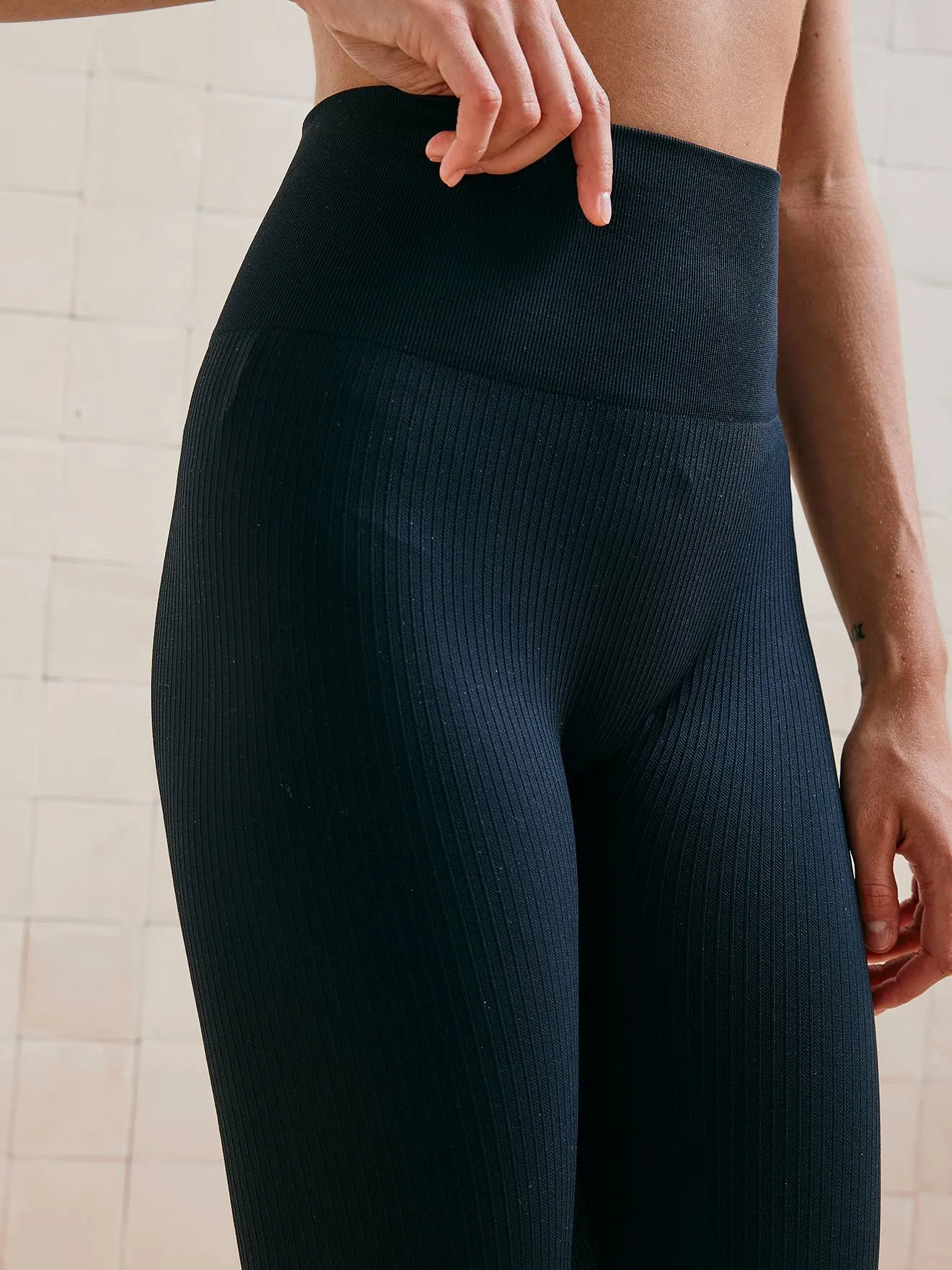 Navy Blue Post-Pregnancy Leggings