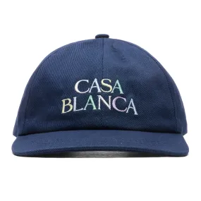 Navy Cap with Logo Embroidery