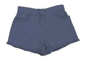 Navy Eyelet Phoebe Pocket Shorts