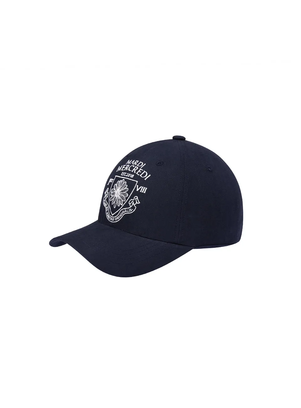 Navy Ivory Cap Alumni Emblem