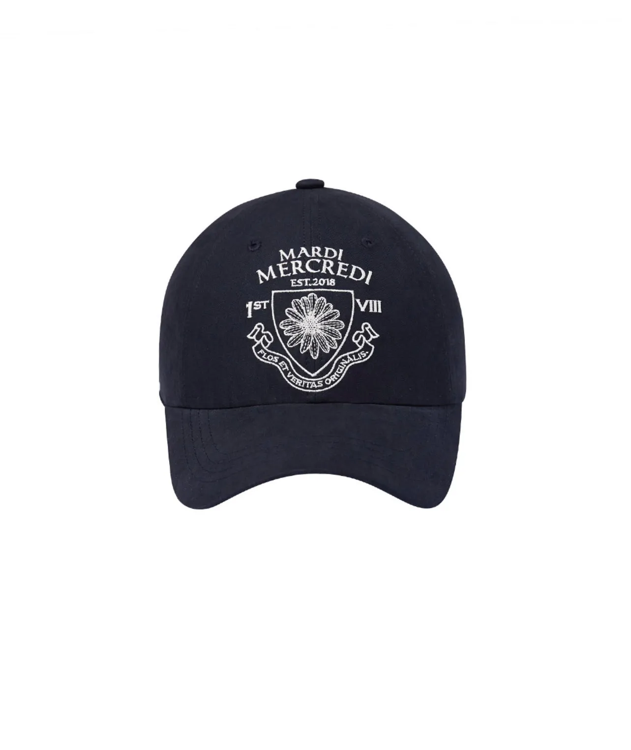 Navy Ivory Cap Alumni Emblem