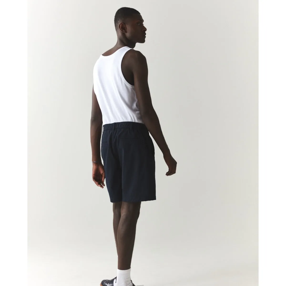 Navy Welter Shelter Pleated Shorts - Shop Now