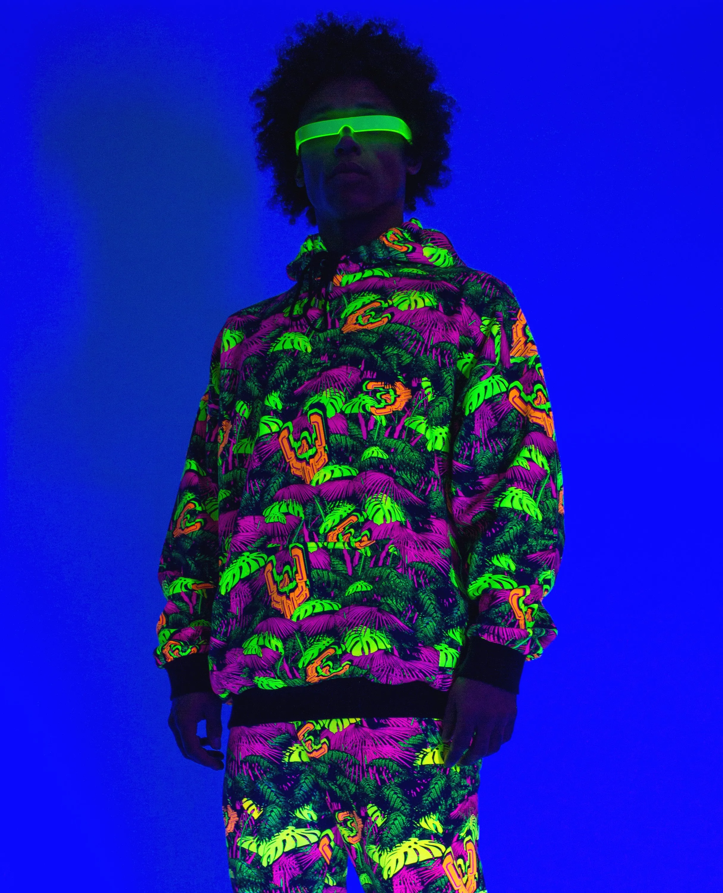 Neon Jungle Oversized Hoodie