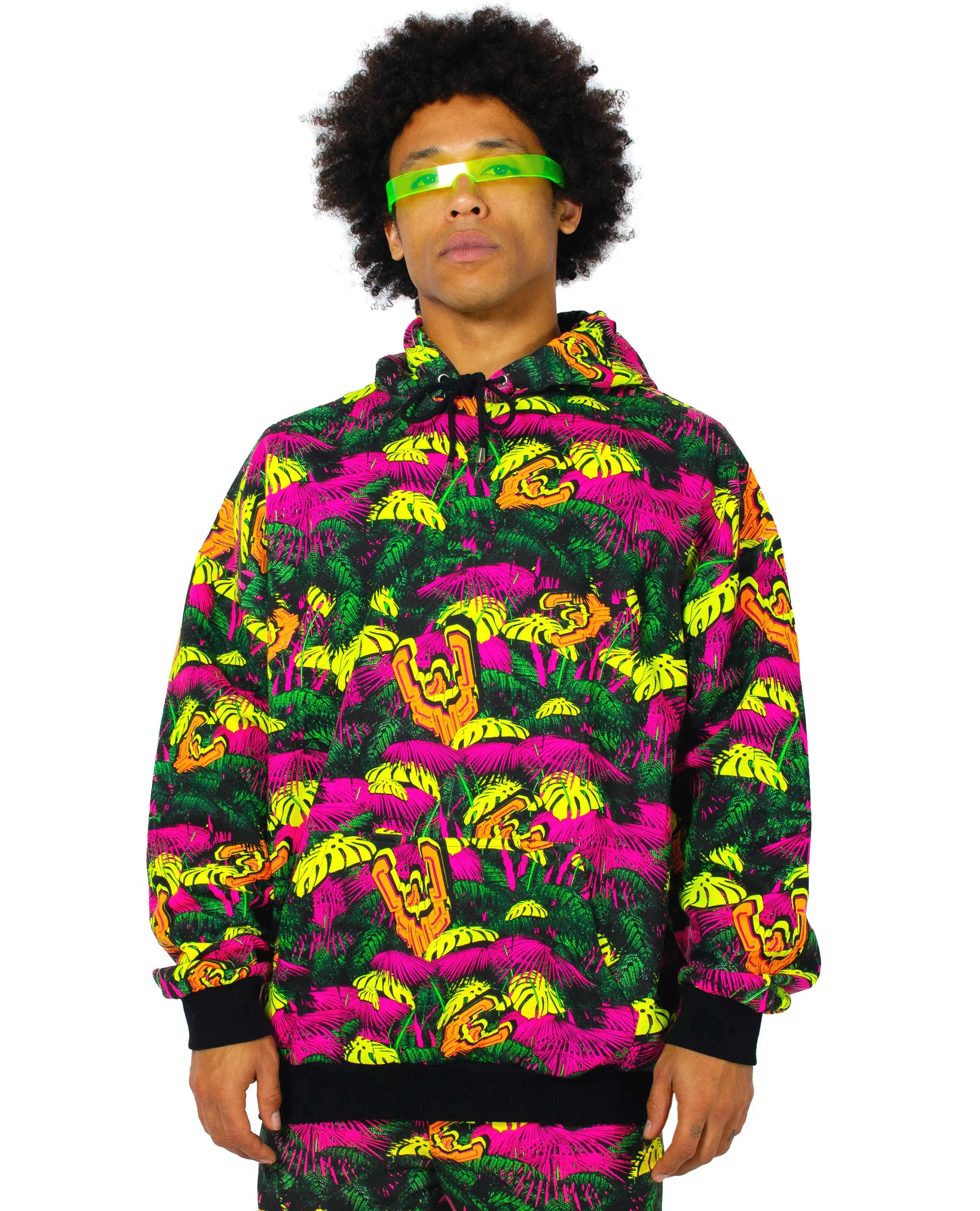 Neon Jungle Oversized Hoodie