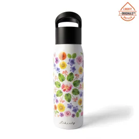 NEW Bloomin Original Water Bottle with Black Cap USA Liberty Bottleworks Made