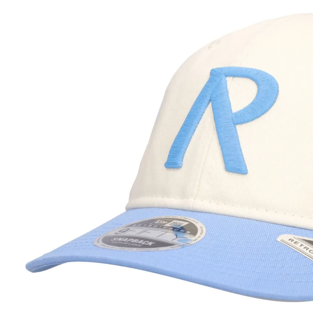 New Era Retro Crown 9FIFTY Cap Cream Blue - Shop Now