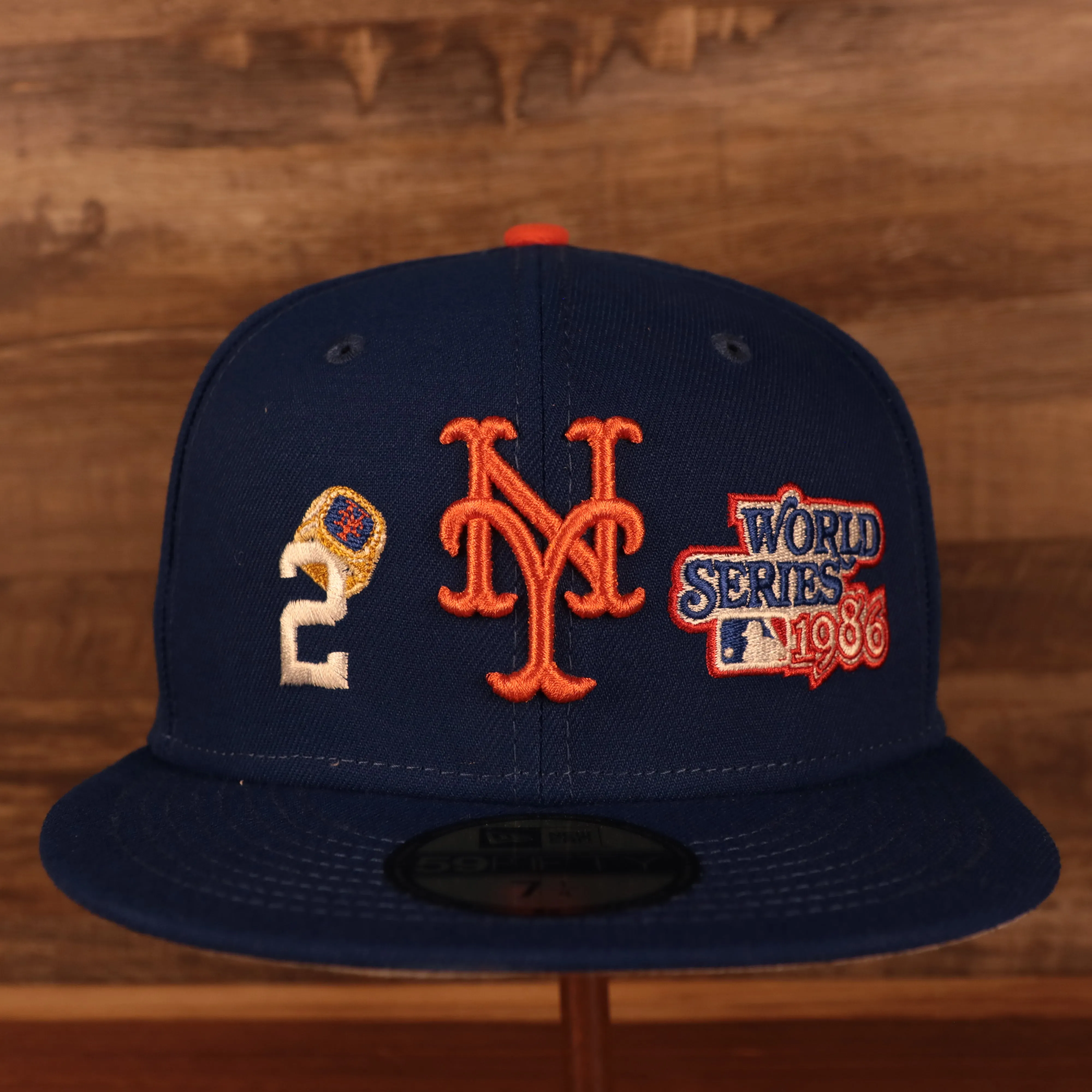 New York Mets Cooperstown Championship Rings 59FIFTY Fitted Cap